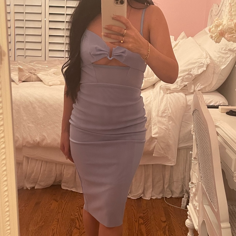 BEC AND BRIDGE DRESS SIZE 4. BLUE MIDI DRESS.